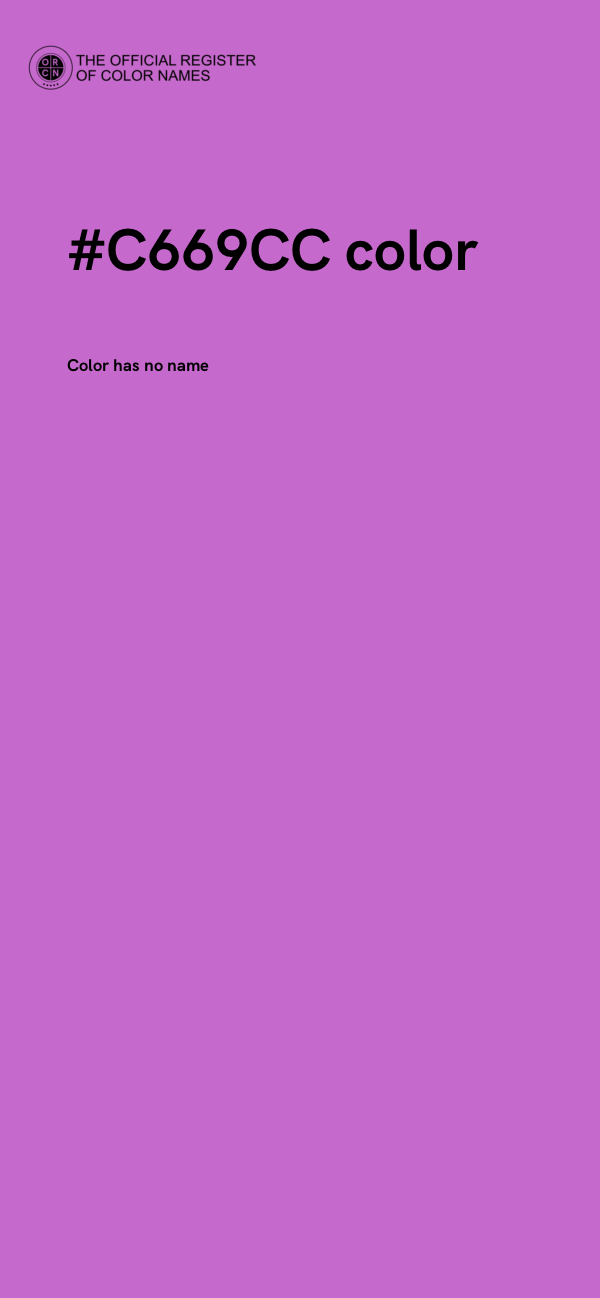 #C669CC color image