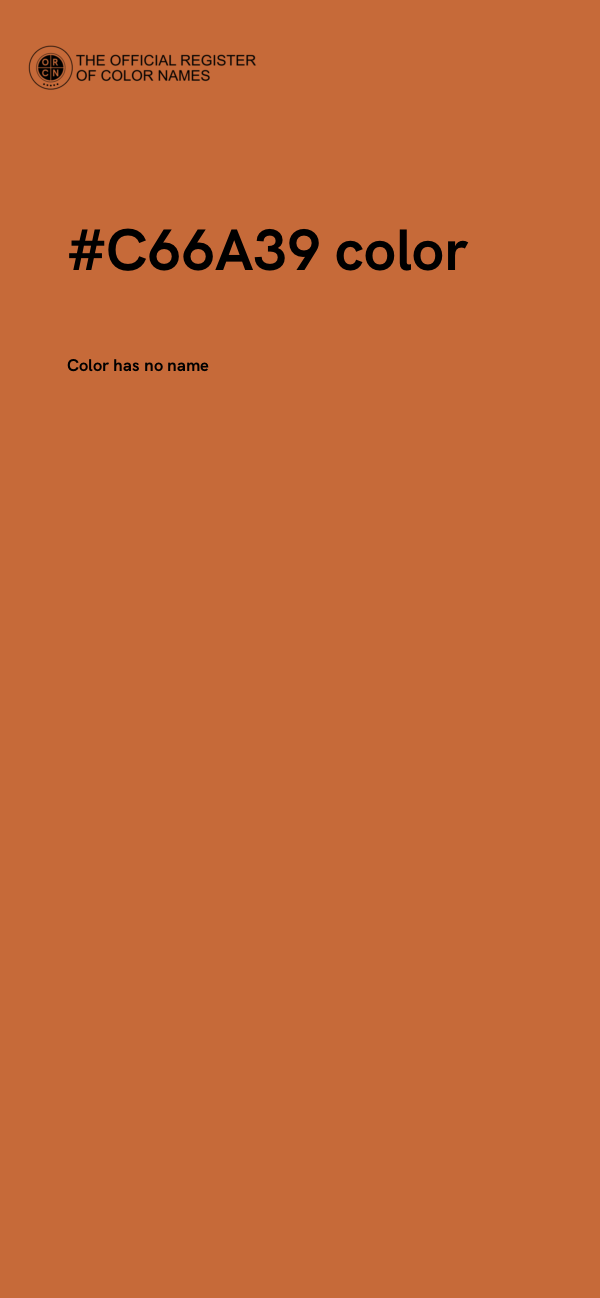 #C66A39 color image