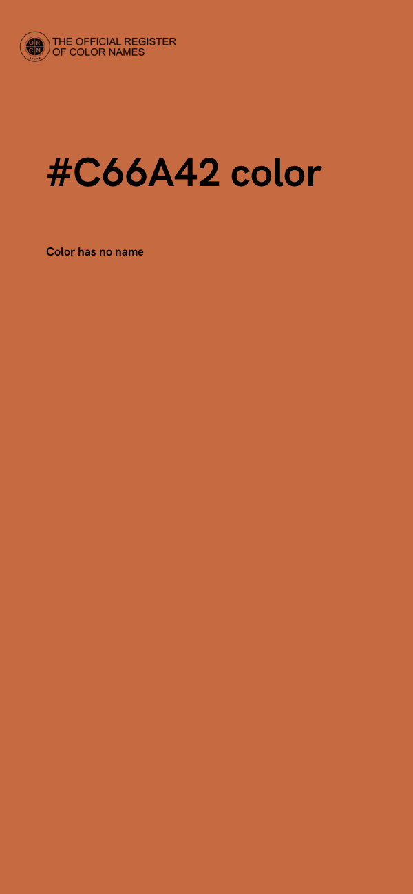 #C66A42 color image