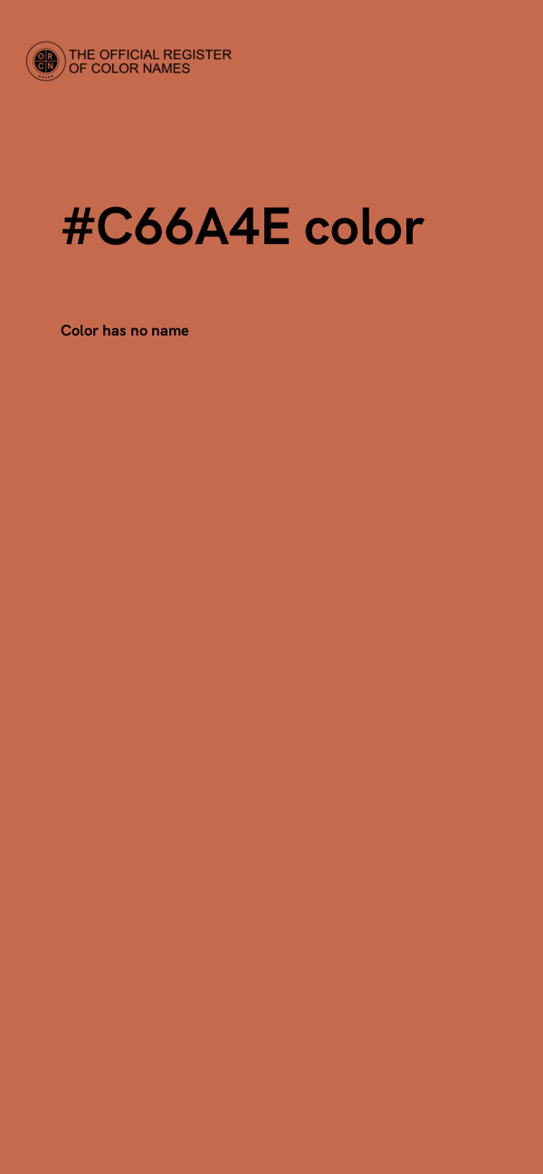 #C66A4E color image