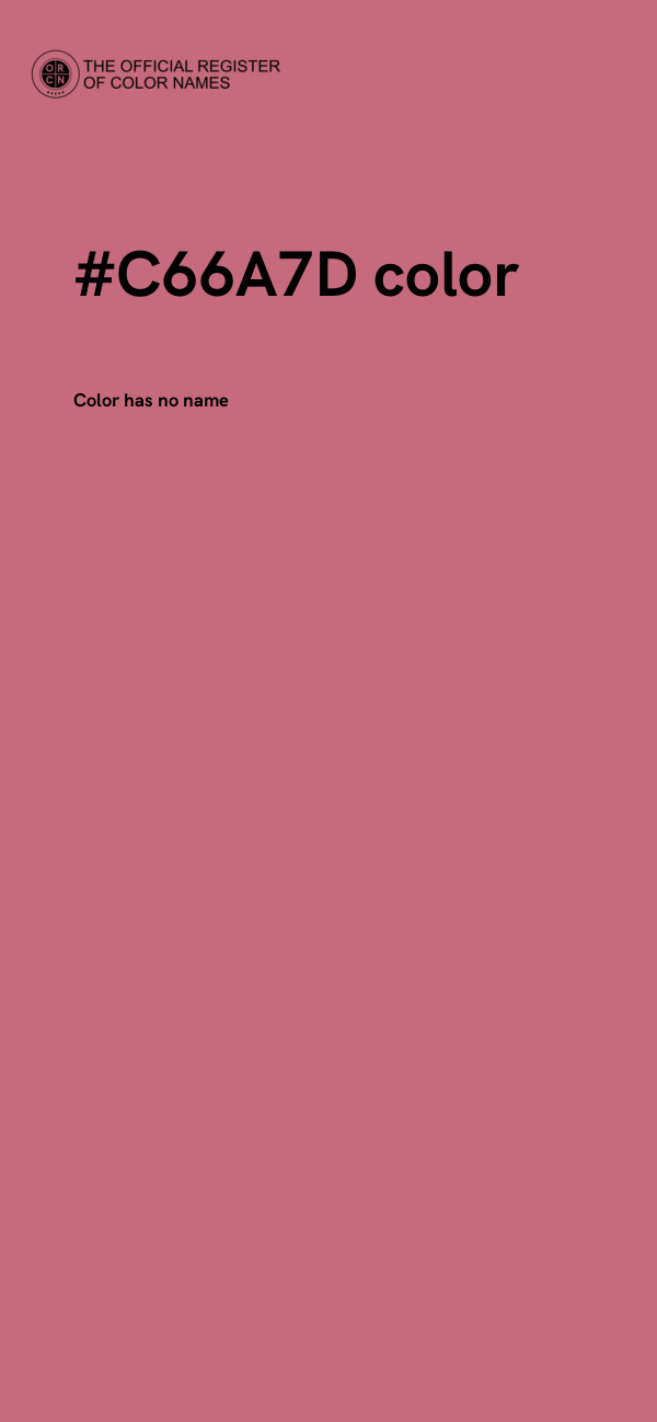 #C66A7D color image