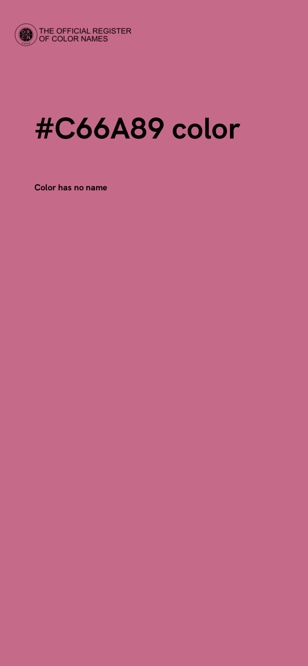 #C66A89 color image