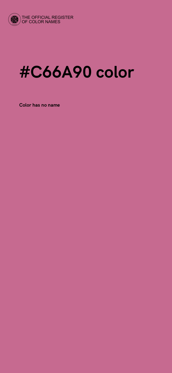 #C66A90 color image