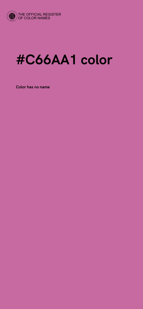 #C66AA1 color image