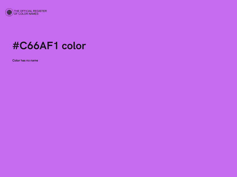 #C66AF1 color image