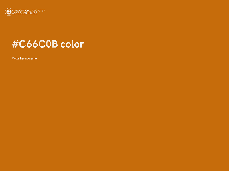 #C66C0B color image