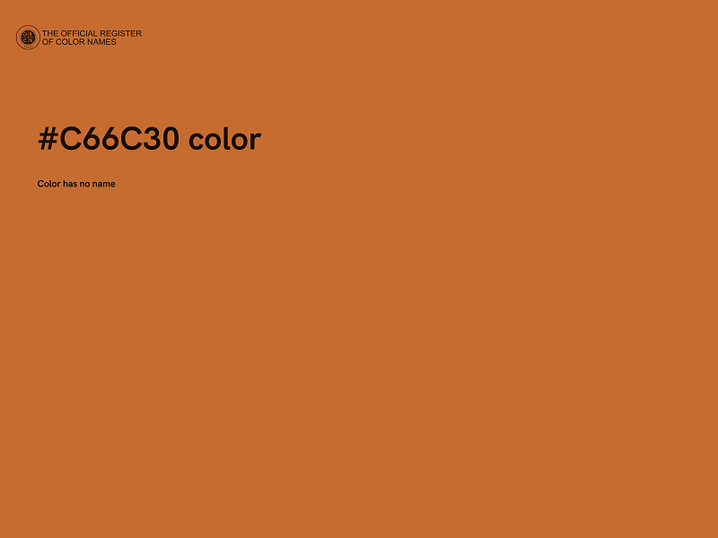 #C66C30 color image