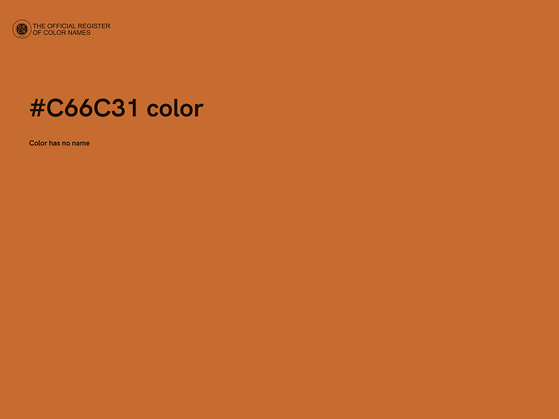 #C66C31 color image