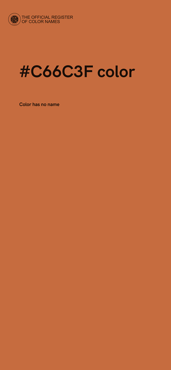 #C66C3F color image