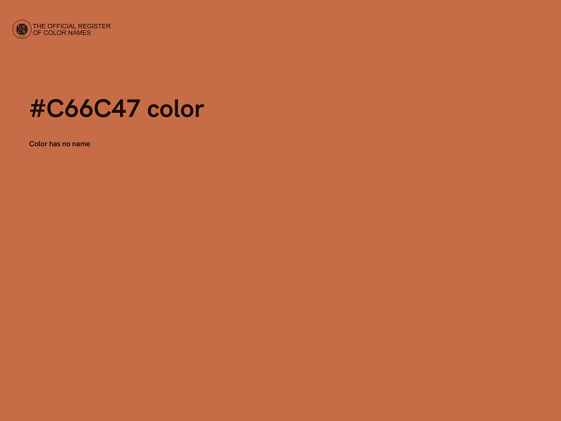 #C66C47 color image