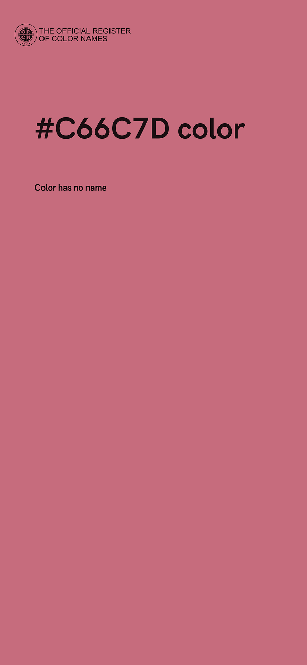 #C66C7D color image
