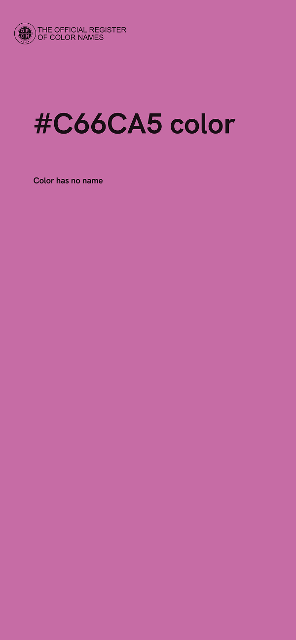 #C66CA5 color image