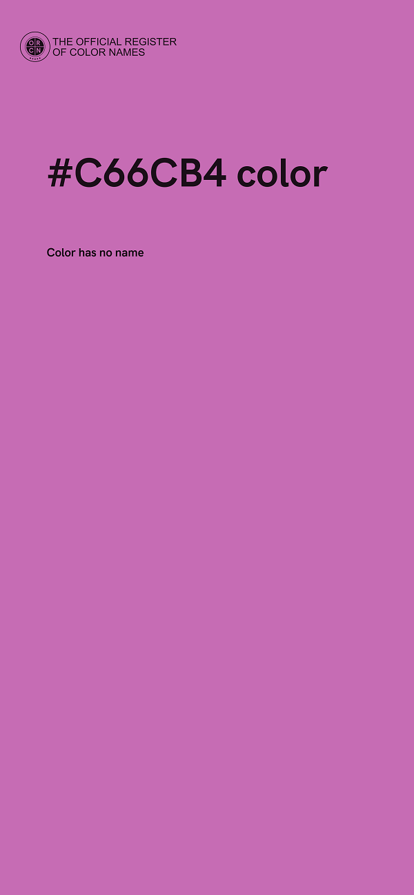 #C66CB4 color image