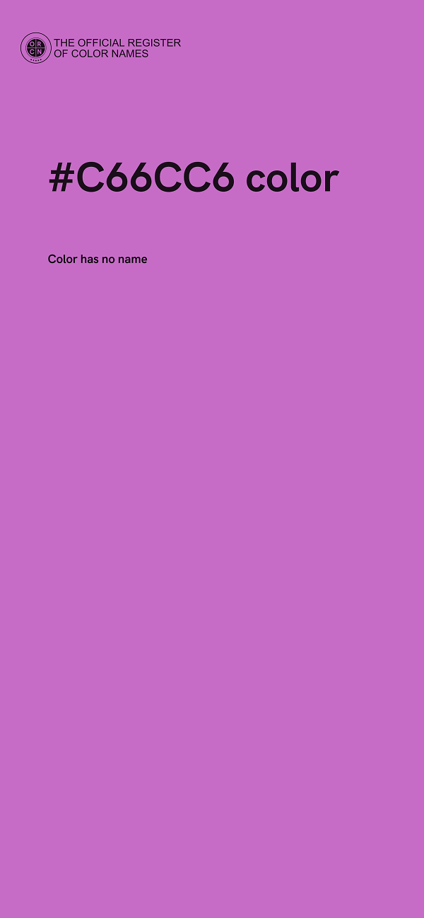 #C66CC6 color image