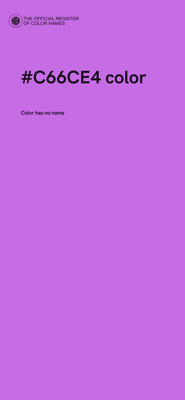 #C66CE4 color image