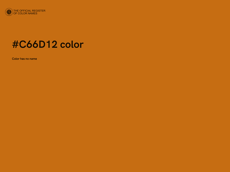 #C66D12 color image