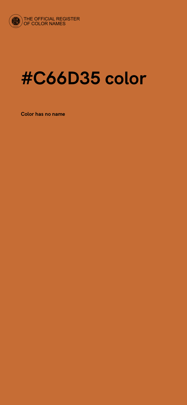 #C66D35 color image