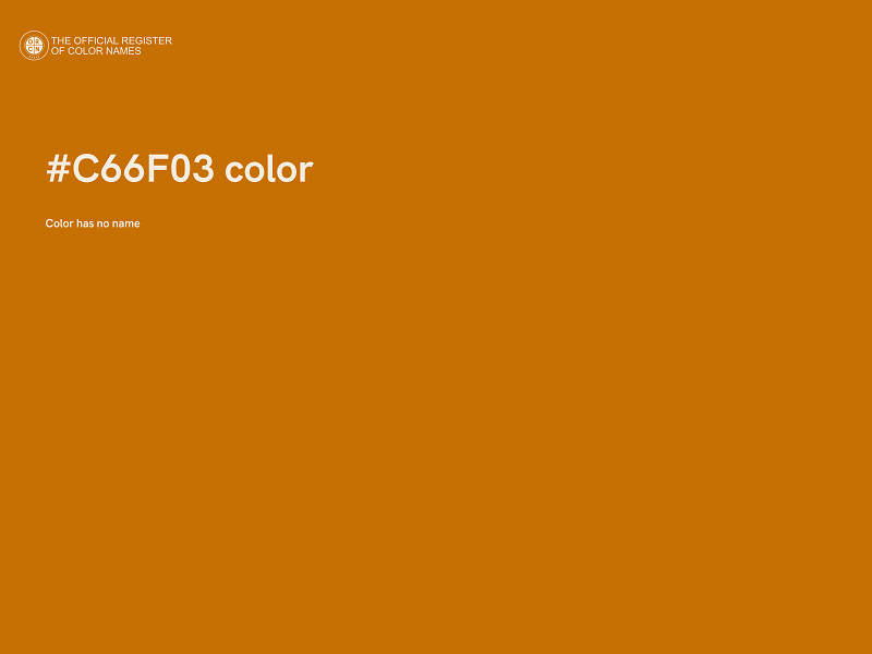 #C66F03 color image
