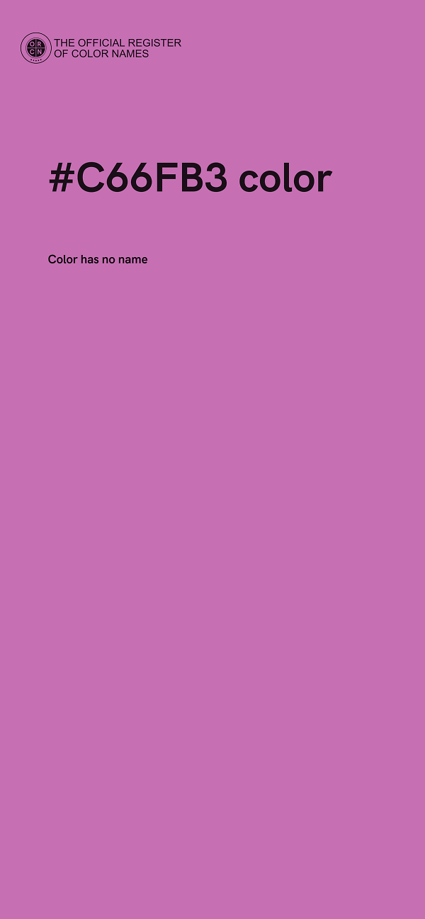 #C66FB3 color image