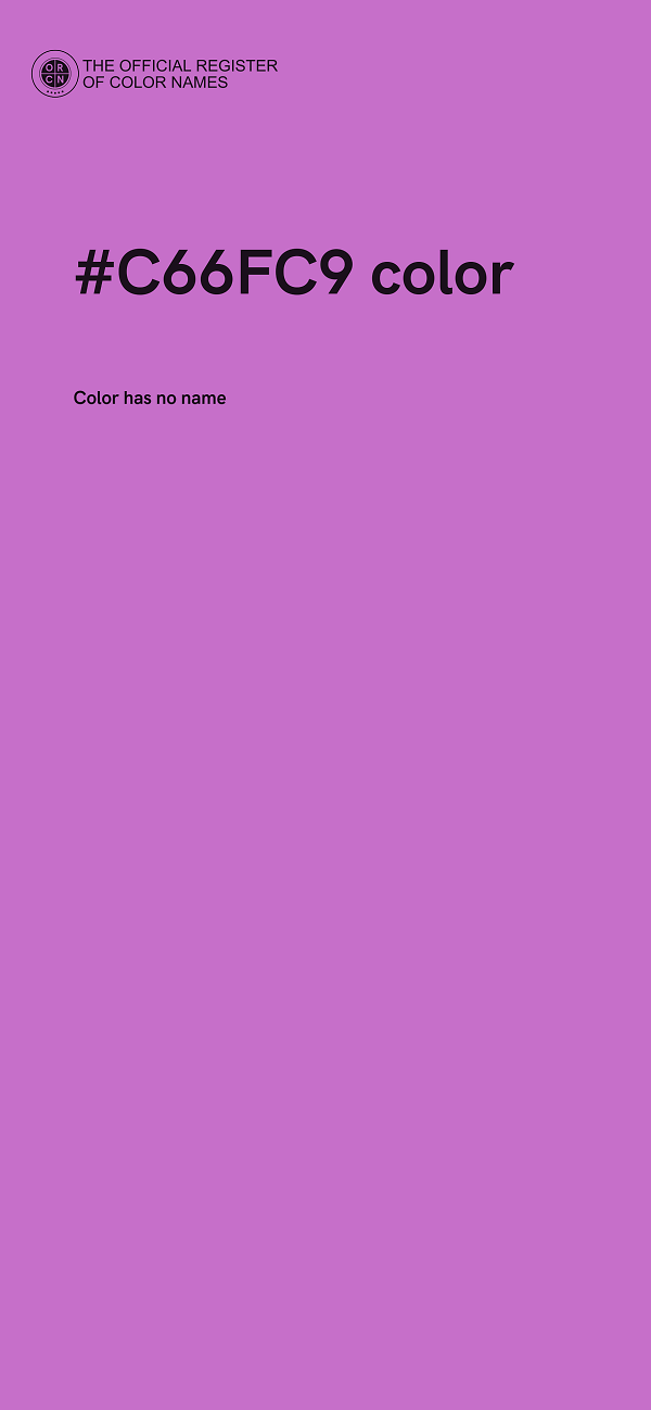 #C66FC9 color image