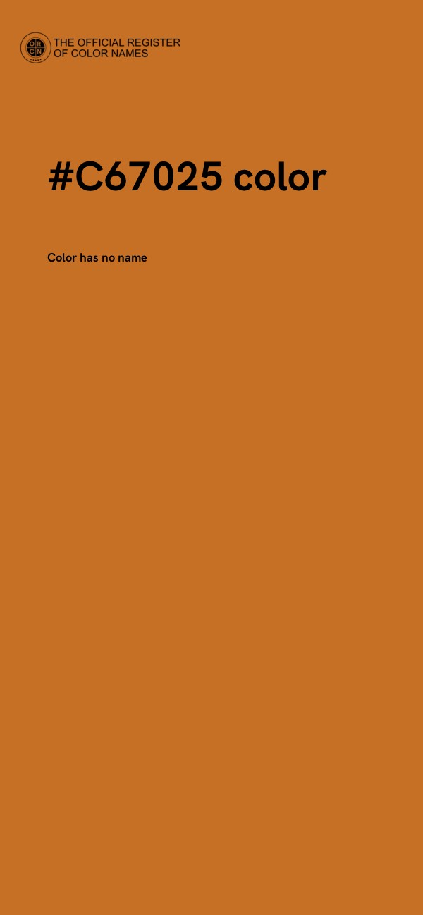 #C67025 color image