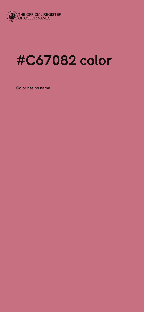 #C67082 color image
