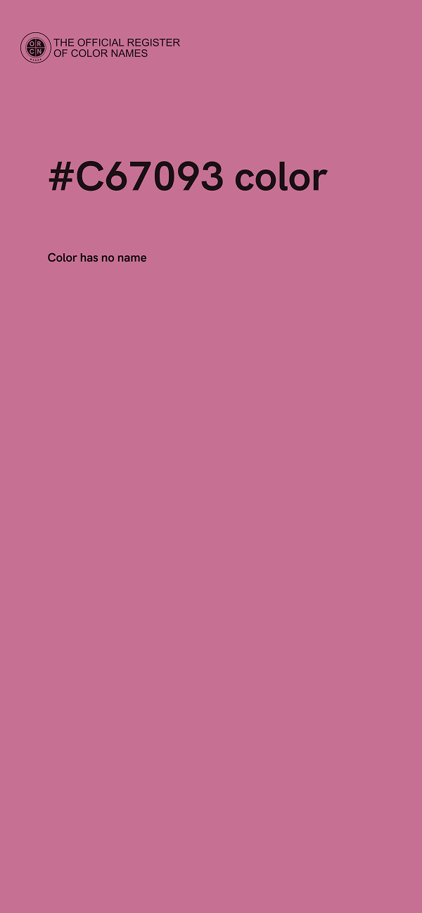 #C67093 color image