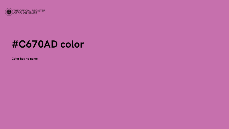 #C670AD color image