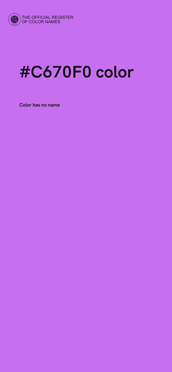 #C670F0 color image