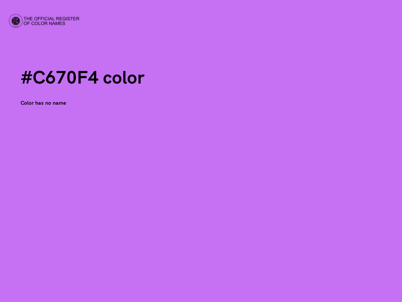 #C670F4 color image