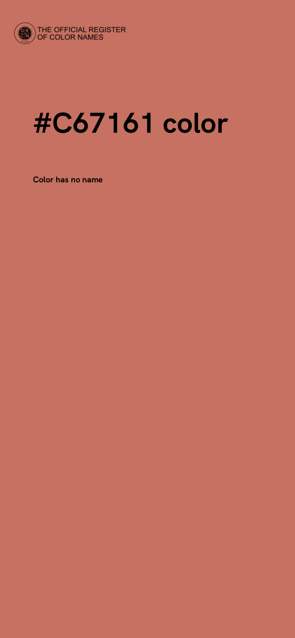 #C67161 color image