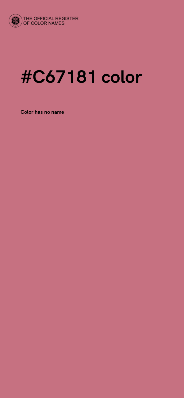 #C67181 color image