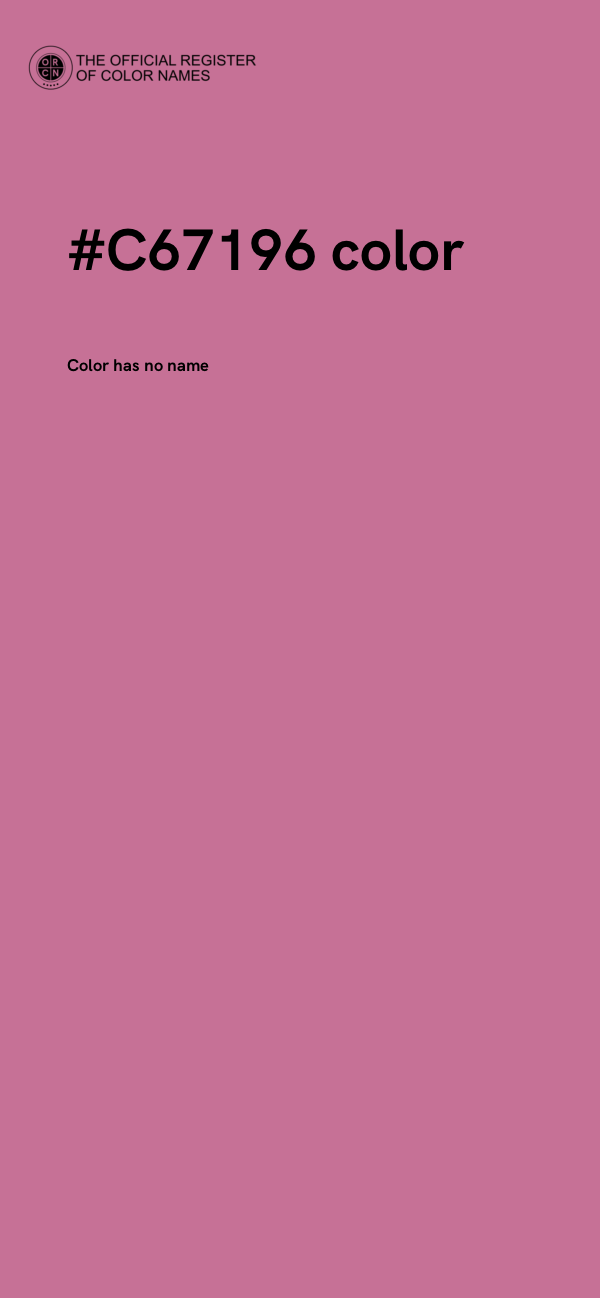 #C67196 color image