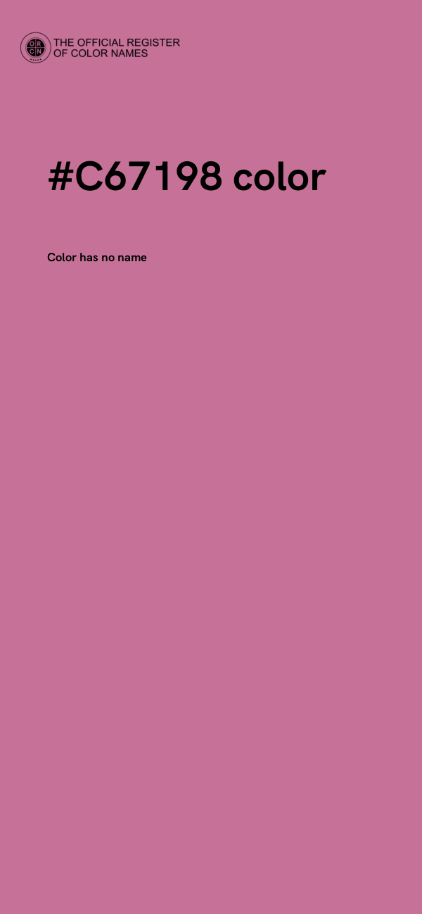 #C67198 color image