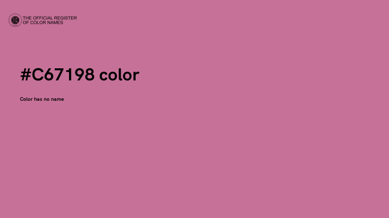 #C67198 color image