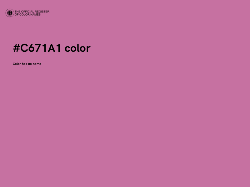 #C671A1 color image