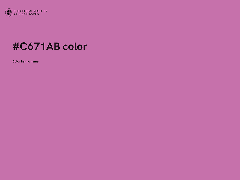 #C671AB color image