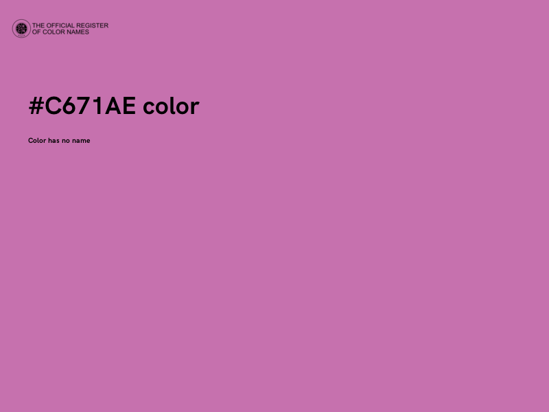 #C671AE color image
