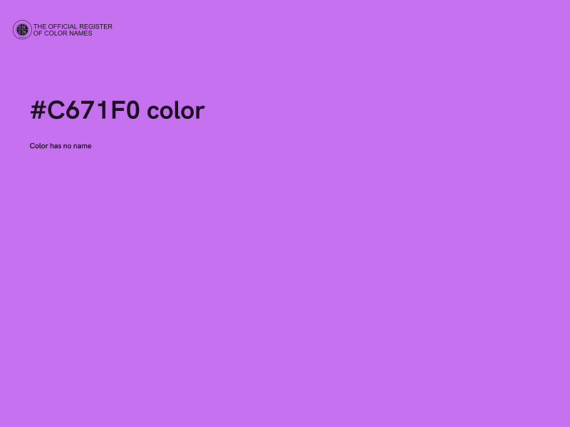 #C671F0 color image