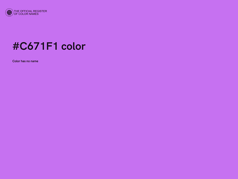 #C671F1 color image