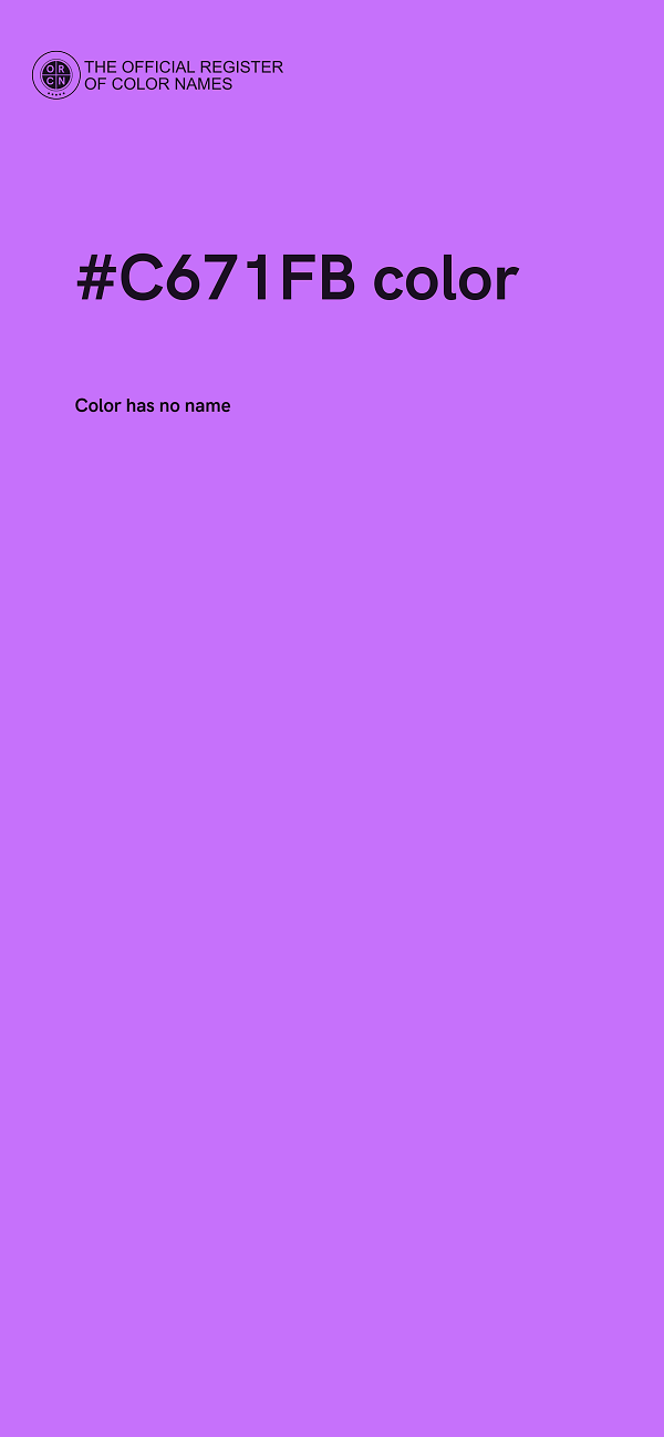 #C671FB color image