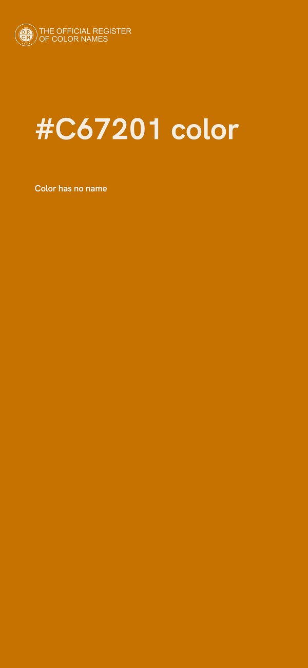 #C67201 color image
