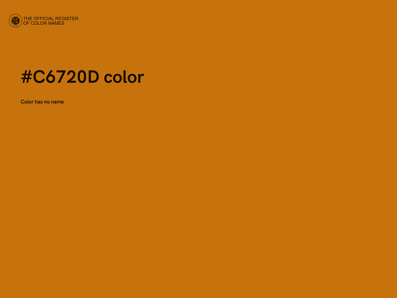#C6720D color image