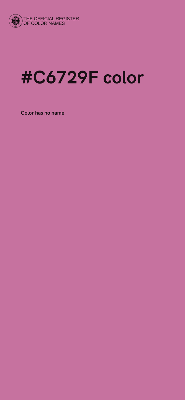 #C6729F color image