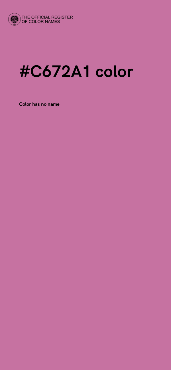 #C672A1 color image