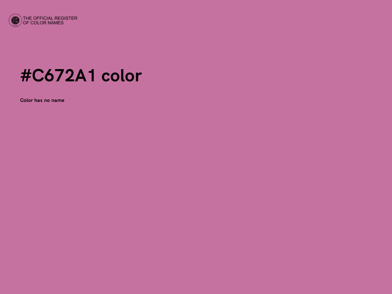 #C672A1 color image