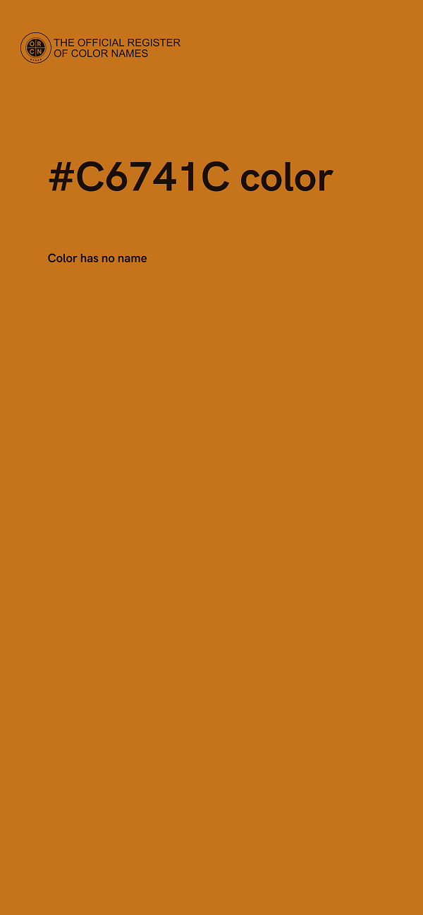 #C6741C color image