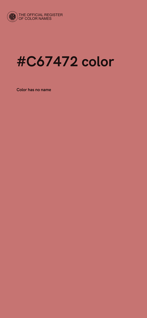 #C67472 color image