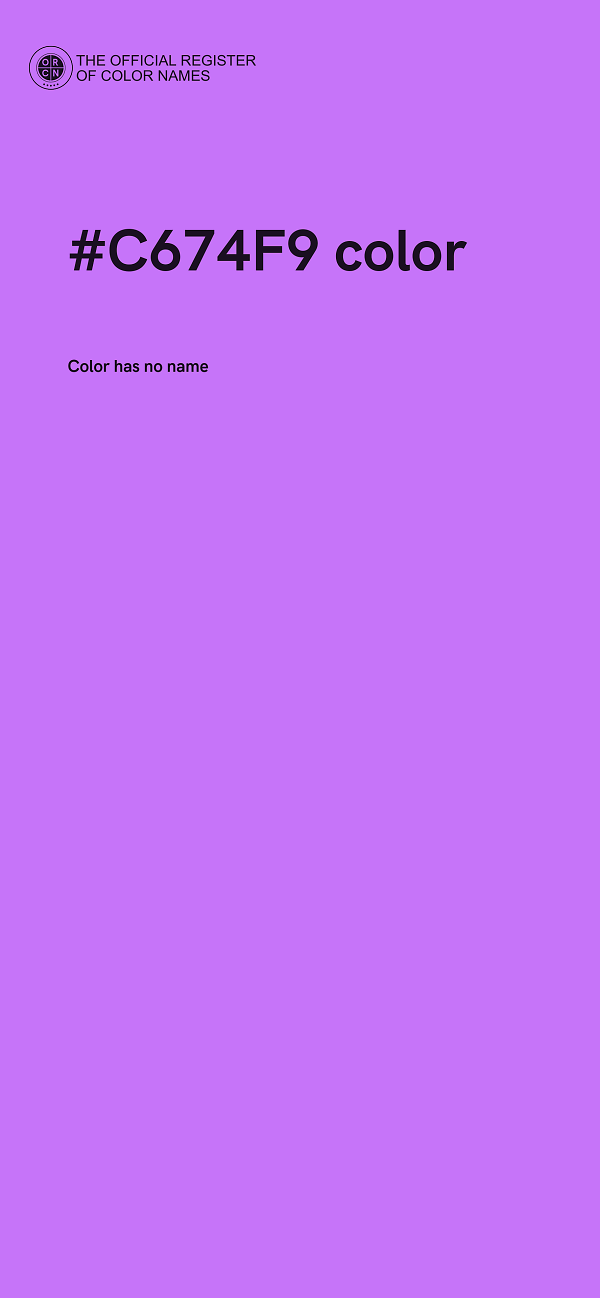 #C674F9 color image