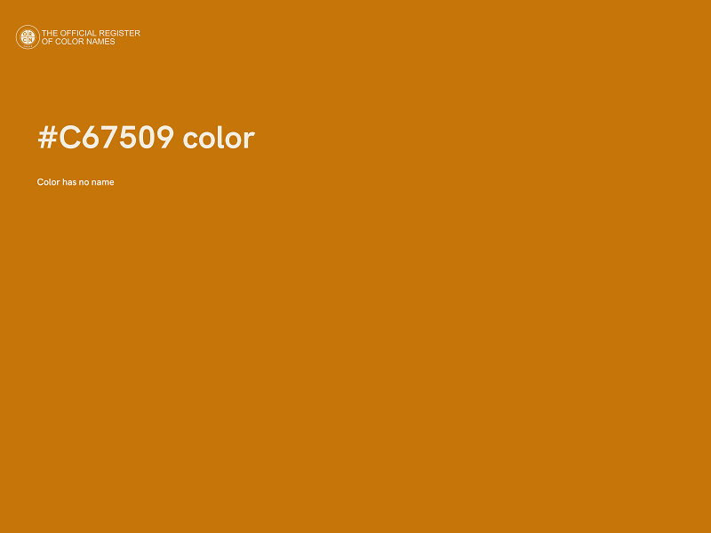 #C67509 color image